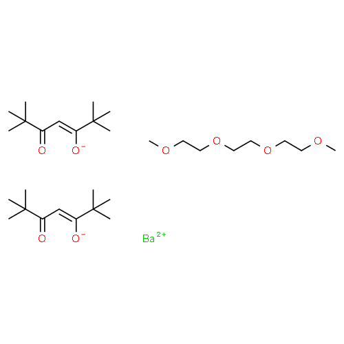 Bis(2,2,6,6-tetramethyl-3,5-heptanedionato)barium triglyme adduct
